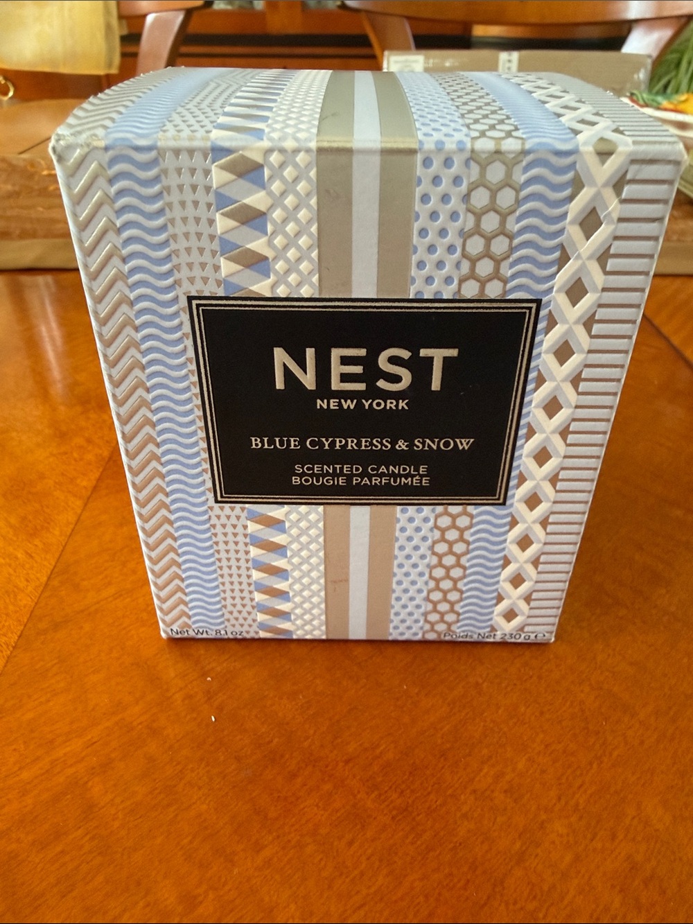 Nest New York Blue Cypress & Snow Scented Candle 8.1 oz NWT
